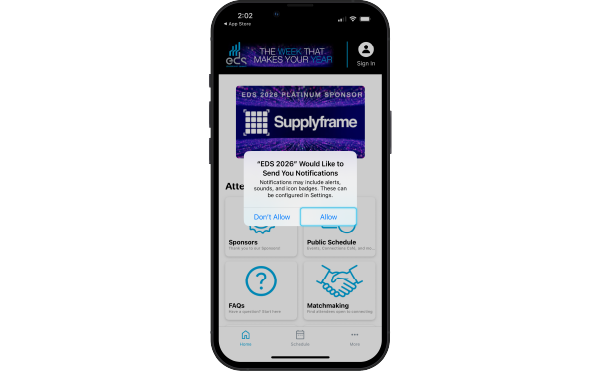 Mockup phone app allow notifications 600px